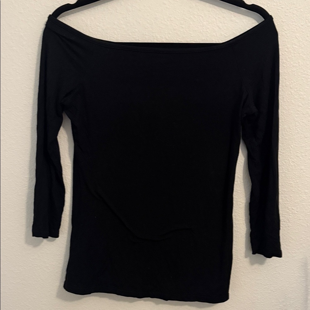 Elegant Black Off-Shoulder Top